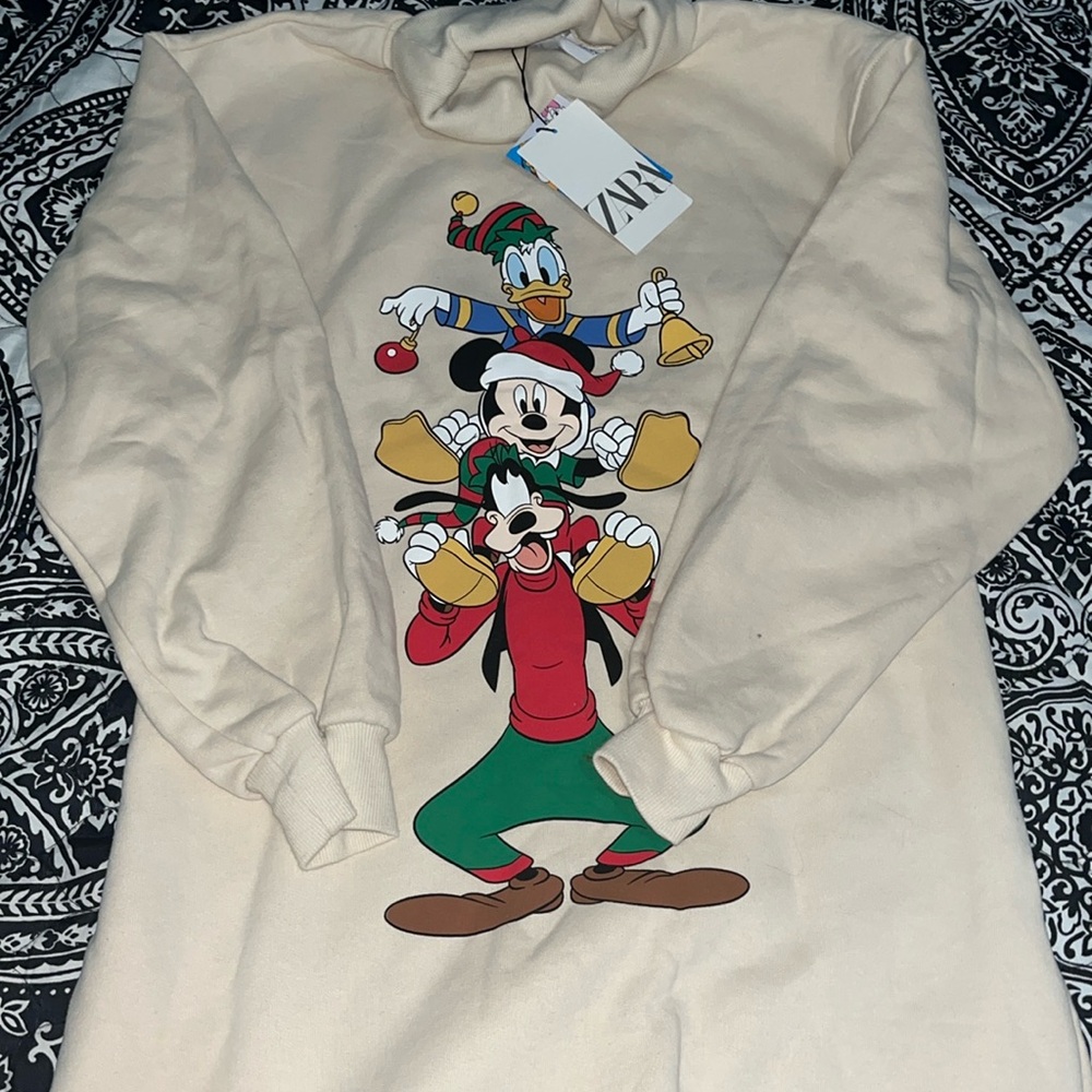 Zara Mickey & friends sweater dress